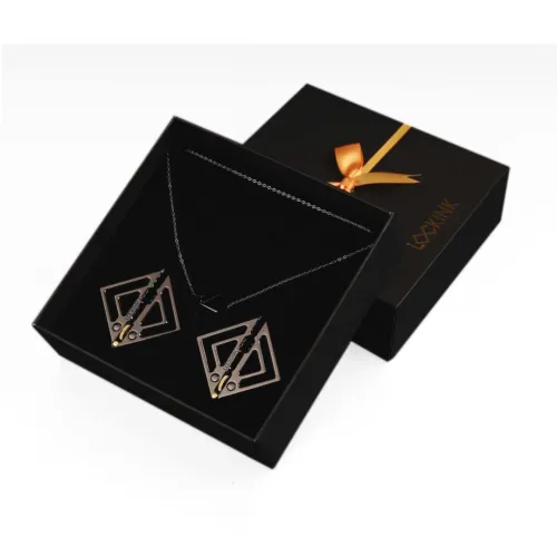 lockink zaciski regulowane z zawieszką dekoracyjną szare metal bez niklu na Arena.pl