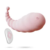 crushious cocoon rożowy - model wibrujący z pilotem bezprzewodowym usb