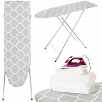 DESKA DO PRASOWANIA 100x30 CM SZARA REGULACJA WYSOKOŚCI WYTRZYMAŁA