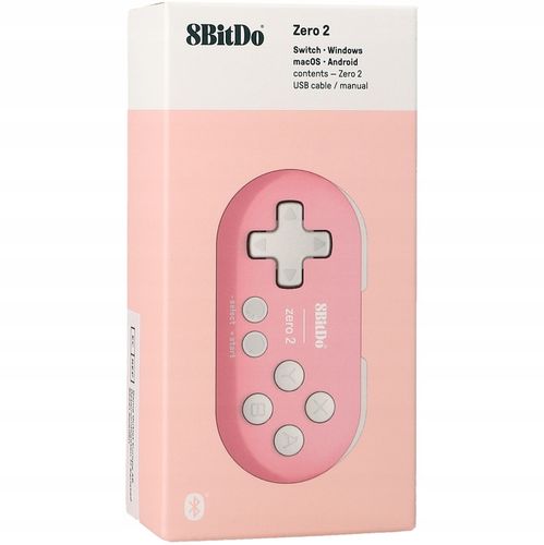 Pad 8BitDo Zero 2 Bluetooth Gamepad Mini Controller - Pink na Arena.pl