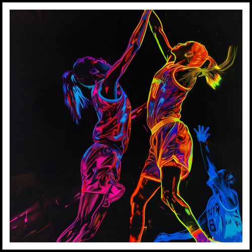 Plakat 100x100cm Mecz W Kosza na Arena.pl