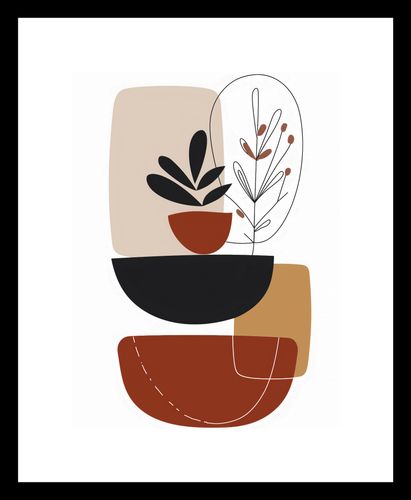 Plakat 15x20cm Botaniczna Abstrakcja na Arena.pl