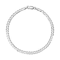 srebrna rodowana bransoletka męska 21cm