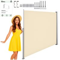 Markiza boczna tarasowa w kasecie zwijana 350x180 - beżowa