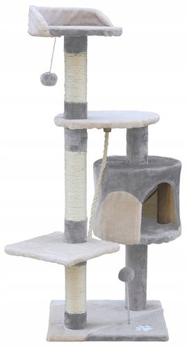 Drapak Dla Kota Kociaków Wieża Drzewko Legowisko Domek 5 Poziomów 112 cm na Arena.pl