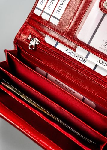 duży, skórzany portfel damski z systemem rfid - cavaldi na Arena.pl