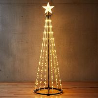 CHOINKA DEKORACYJNA OZDOBA 370 LED Ciepły Biały + PILOT wysokość 210 cm