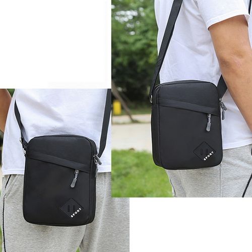 Torba Męska Saszetka Czarna Na Ramię na telefon dokumenty na Arena.pl