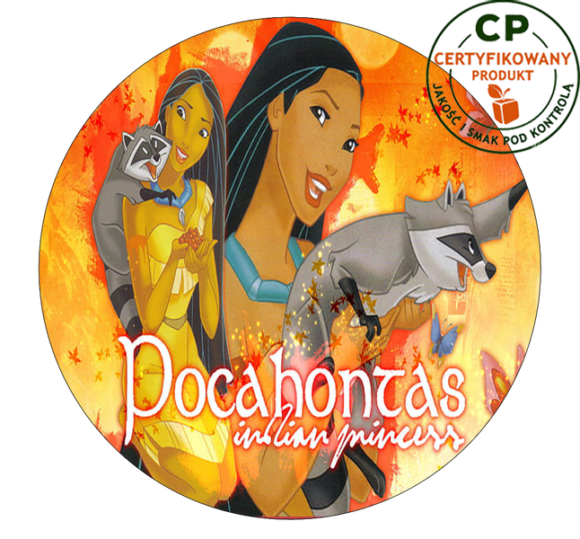 Opłatek na tort Pocahontas zdjęcie 1