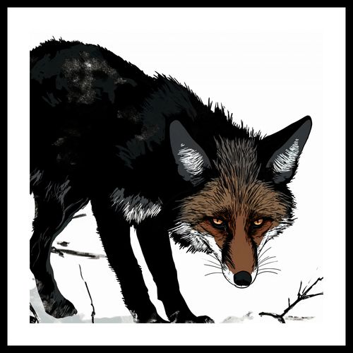 Plakat 60x60cm Nieufny Lis na Arena.pl