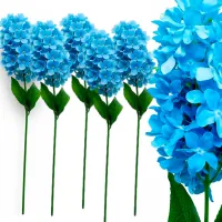 5x hortensja sztuczna dodatek do stroików jak żywa dekoracja 5szt zestaw