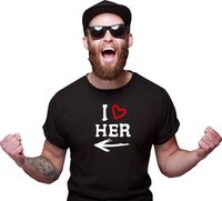 KOSZULKA z imieniem na PREZENT dla męża I LOVE HER