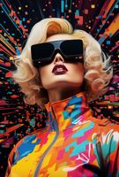 Plakat 67,5x100cm Retro Futuryzm