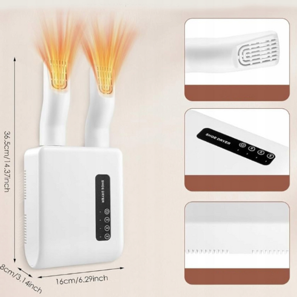 SUSZARKA DO BUTÓW RĘKAWICZEK ELEKTRYCZNA NAŚCIENNA TIMER BIAŁA 140W zdjęcie 13