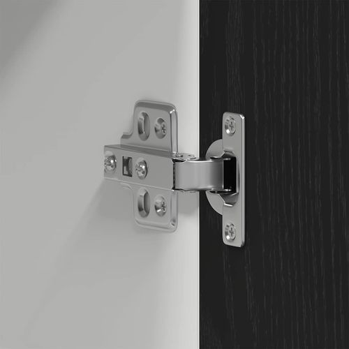 Szafka wisząca z półką z drzwiami Czarny dąb 80 x 31 x 60 cm na Arena.pl