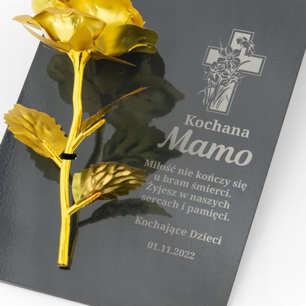 Postument na pomnik grób tekst NADRUK dla mamy zdjęcie 3