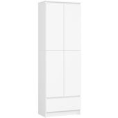 REGAŁ BIUROWY SZAFA R 60 cm CLP 1 SZUFLADA 2 DRZWI BIAŁY