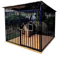 Kojec dla Psów 2x2m - Drewniana podłoga ID582