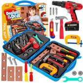 Warsztat WALIZKA z NARZĘDZIAMI dla Dzieci Wiertarka Zestaw Majsterkowicza