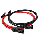 PRZEDŁUŻACZ KABLI SOLARNYCH  2x2m 4mm2 + KONEKTORY