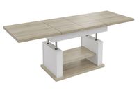 Ława Rozkładana Podnoszona Ławostół Stół L06 Dąb Sonoma Biały 130/210x80