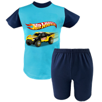 Krótka Piżama dziecięca Hot Wheels