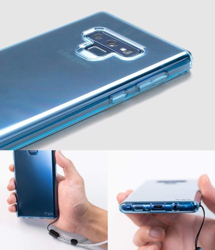 BŁĘKITNE ETUI RINGKE AIR GALAXY NOTE 9 + SZKŁO 3D na Arena.pl