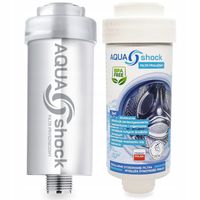 FILTR DO WODY PRYSZNICOWY + ZAPAS DO PRALKI PRALKOWY 3w1 NA ROK AQUA shock