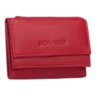 mały portfel damski na zatrzask ze skóry naturalnej - rovicky