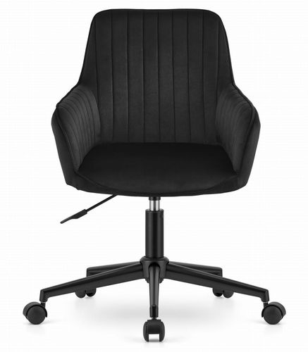 Fotel obrotowy ROXY - czarny aksamit na Arena.pl