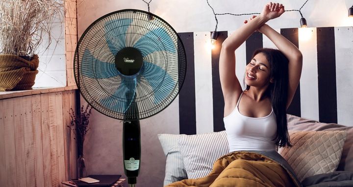 NOWOCZESNY WENTYLATOR podłogowy BIMAR AMA12 CICHY PILOT TIMER OSCYLACJA zdjęcie 6