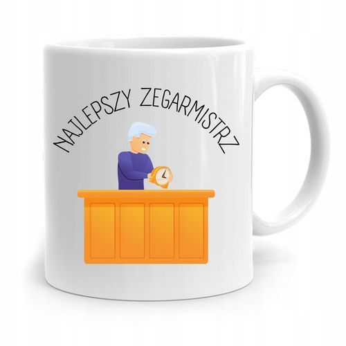 Kubek Prezent Zegarmistrza Najlepszy Zegarmistrz Z Nadrukiem Ze Zdjęciem na Arena.pl