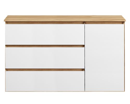 KOMODA MEGAN 120 K5 DĄB ZŁOTY do salonu przedpokoju sypialni na Arena.pl