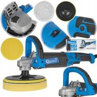 POLERKA SZLIFIERKA SAMOCHODOWA 180mm 1200W z REGULACJĄ GEKO ZESTAW