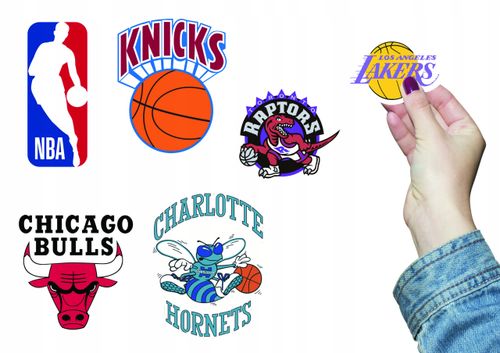 NAKLEJKI ETYKIETY NA ZESZYT NALEPKA Z POSTACIAMI KOSZYKÓWKA WZORY 6 SZT na Arena.pl