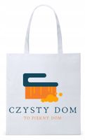 Torba Biała Eco Shopper Dla Sprzątaczki Prezent Z Nadrukiem Ze Zdjęciem