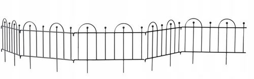 Metalowy płotek ogrodowy, pełny pręt fi 8, fi10, ogrodzeniowy, palisada P1 na Arena.pl