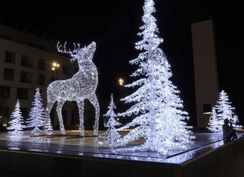 Świąteczne LAMPKI Sople ZWISAJĄCE Zewnętrzne 300LED 15m. na balkon na Arena.pl