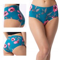 JULIMEX Figi damskie wysoki stan Wild Rose simple maxi M