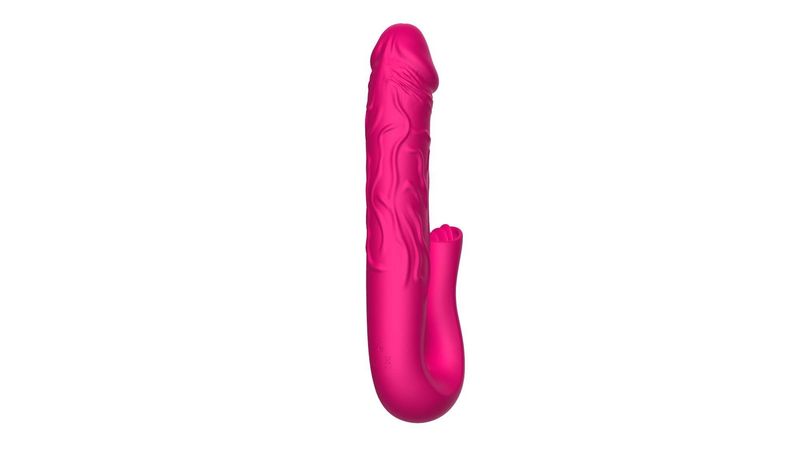 Realistic Tongue Stimulating Dildo Vibrator zdjęcie 4