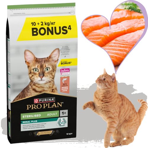 sucha karma dla kotów sterylizowanych z łososiem pro plan salmon 12kg bonus na Arena.pl