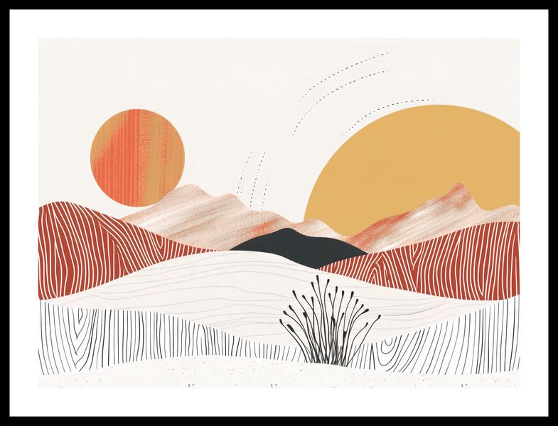 Plakat 55x40cm Roztańczone Słońce zdjęcie 3