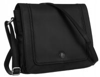 skórzana listonoszka damska z klapką - peterson