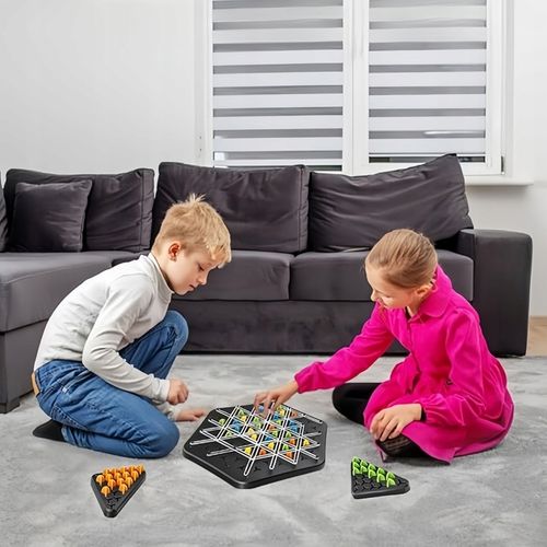 TRIANGLE CHESS BOARD GAME, INTERACTIVE PEGBOARD GAME, DESKTOP BOARD GAMES na Arena.pl