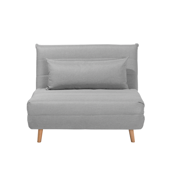 Sofa rozkładana jasnoszara SETTEN zdjęcie 1