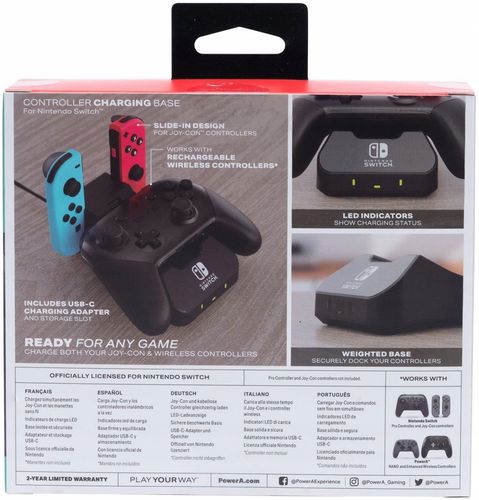 Ładowarka PowerA 1525991-01 Controller Charging Base do Nintendo Switch na Arena.pl