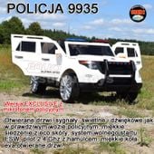 MEGA POLICJA Z MEGAFONEM I RADIEM, MIĘKKIE KOŁA/9935