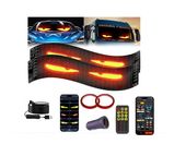 Wyświetlacz RGB 2szt LED 16x64 92x374mm Pilot + Bluetooth Oczy diabła