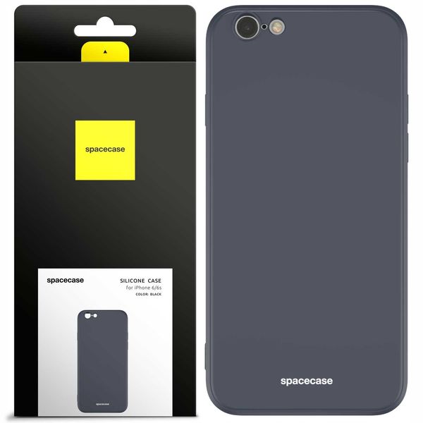 Spacecase Silicone Case Iphone 6/6S Black zdjęcie 1