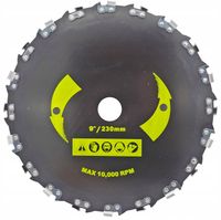 TARCZA DO KOSY SPALINOWEJ 230MM DO KOSZENIA TRAWY NÓŻ DO KRZEWÓW i TRAWY